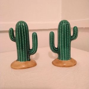 Cactus salt and pepper shakers